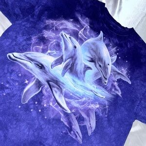 Purple Dolphin Graphic T-Shirt
